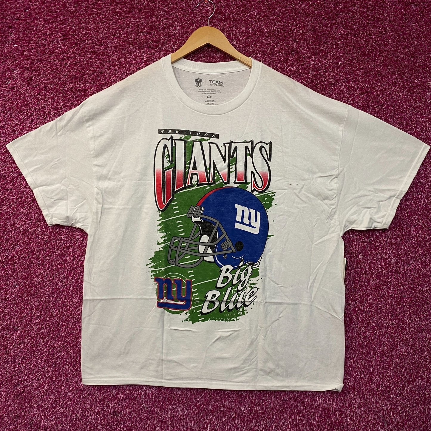 Team Apparel NFL New York Giants Helmet Graphic T-Shirt 2XL