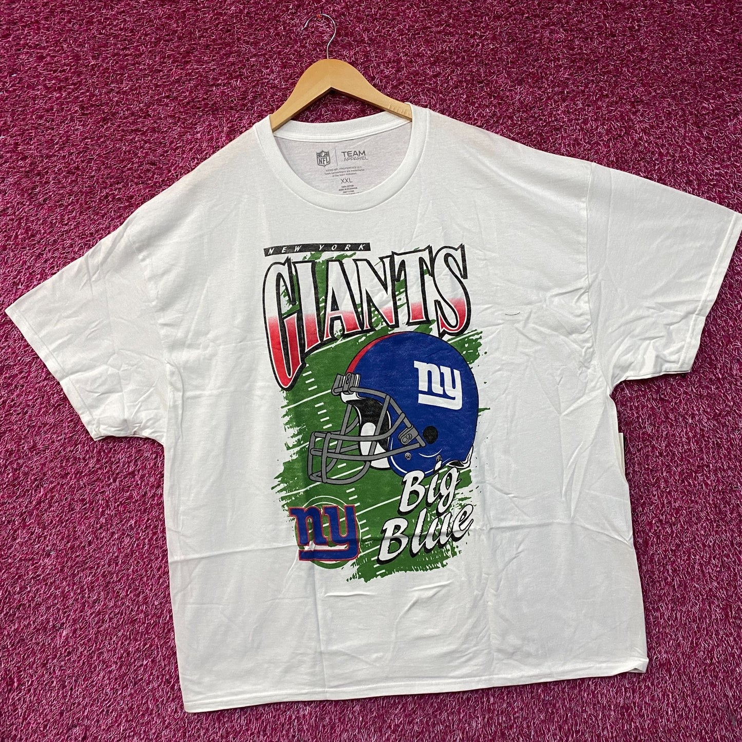Team Apparel NFL New York Giants Helmet Graphic T-Shirt 2XL