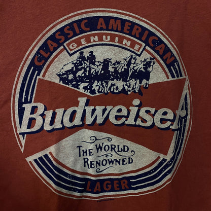 Budweiser World Renowned Classic American Lager Women's T-shirt Large