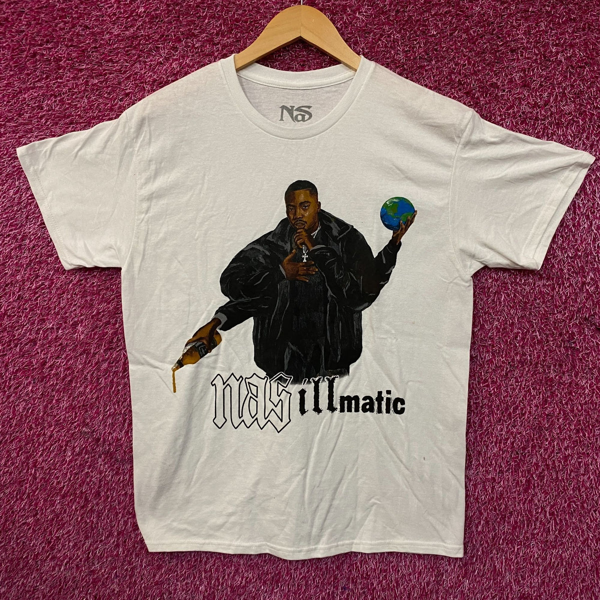 Nas 30 Years of Illmatic Graphic T-Shirt Medium