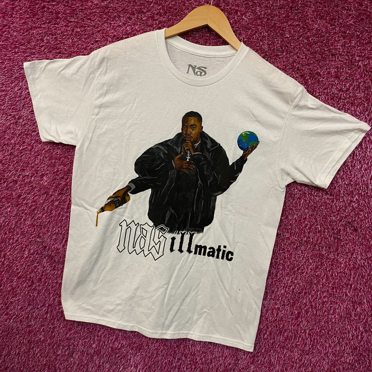 Nas 30 Years of Illmatic Graphic T-Shirt Medium