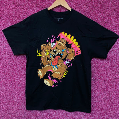 Fashion Nova Wreaking Havok Teddy Bear Graphic T-Shirt Large