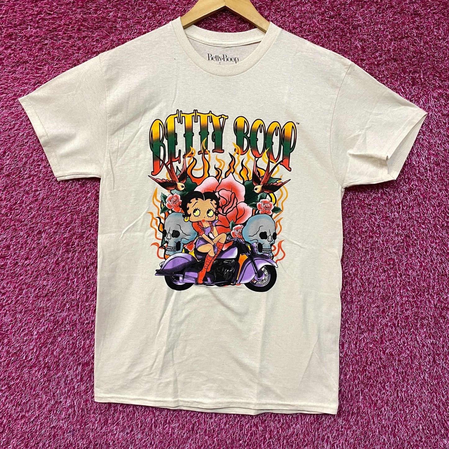 Betty Boop Motorcycle Vintage style T-Shirt Medium