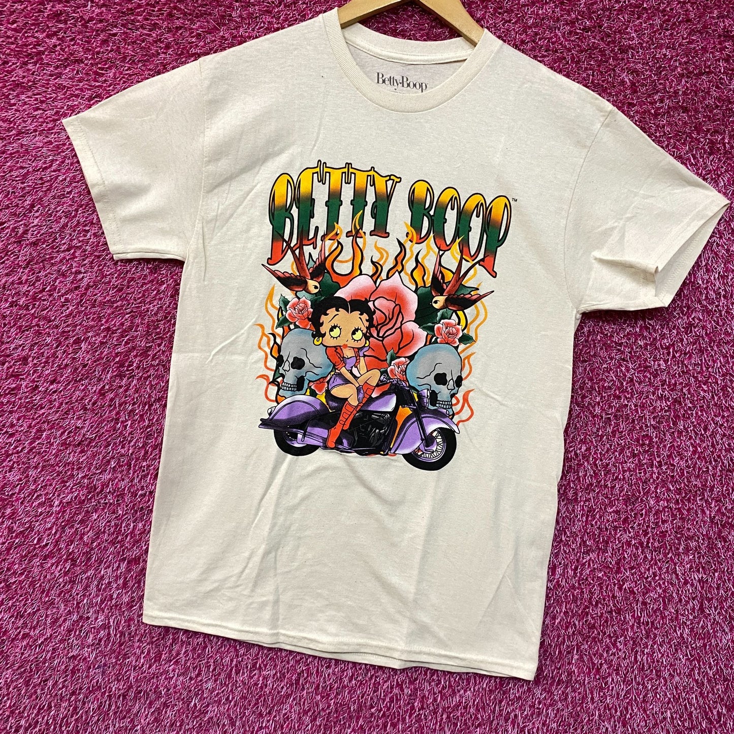 Betty Boop Motorcycle Vintage style T-Shirt Medium