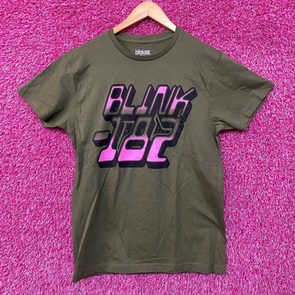 Blink-182 Pink Gradient Logo T-Shirt Medium