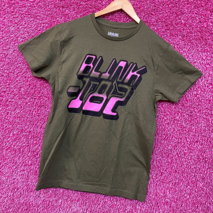 Blink-182 Pink Gradient Logo T-Shirt Medium