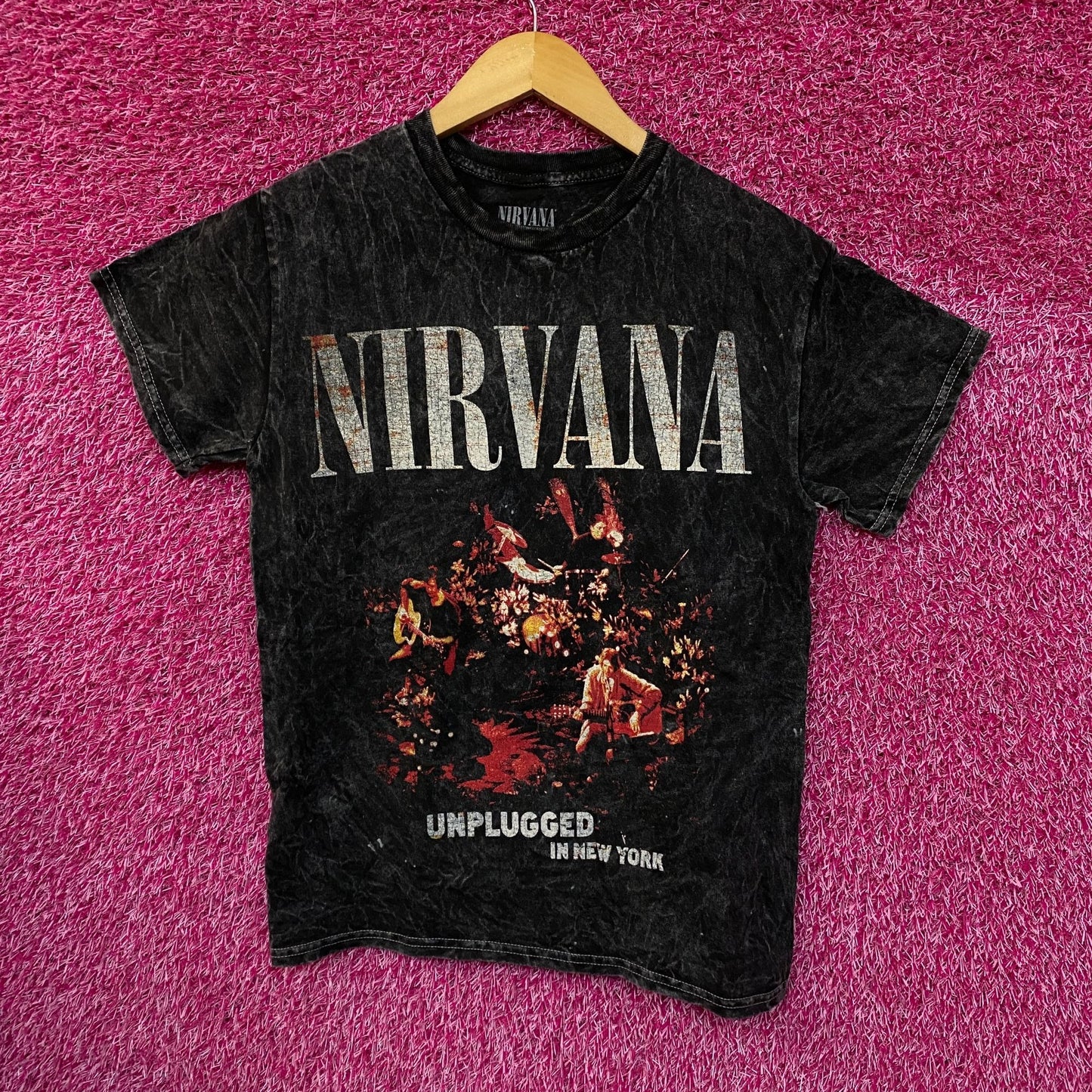 Nirvana Unplugged in New York Recording Grunge Band Tee S