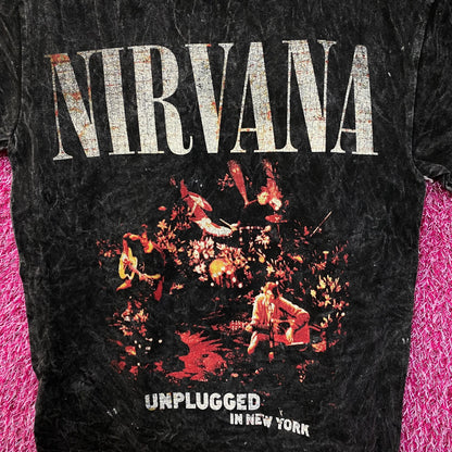 Nirvana Unplugged in New York Recording Grunge Band Tee S