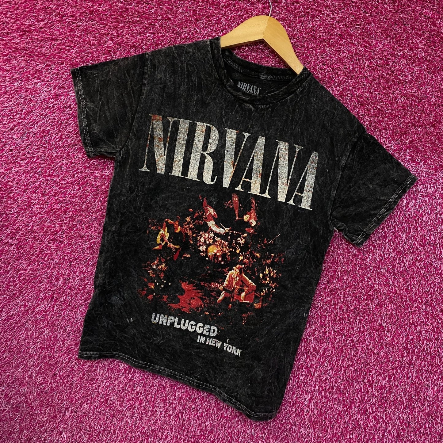 Nirvana Unplugged in New York Recording Grunge Band Tee S