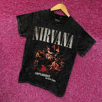 Nirvana Unplugged in New York Recording Grunge Band Tee S