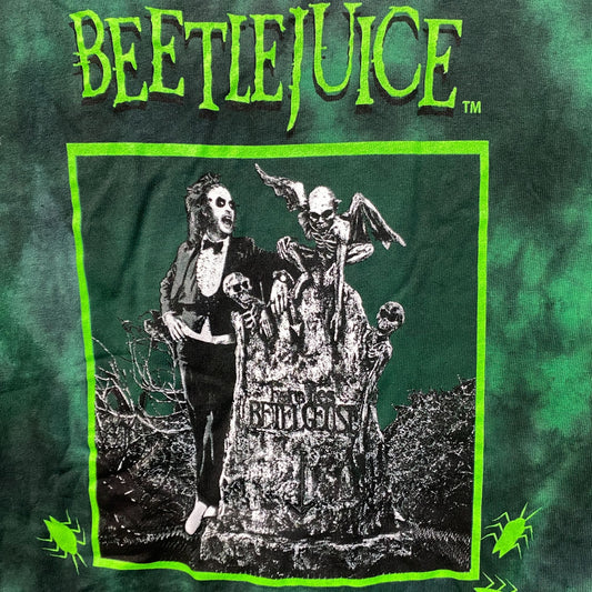 Beetlejuice Tombstone Green Tie Dye T-Shirt XL