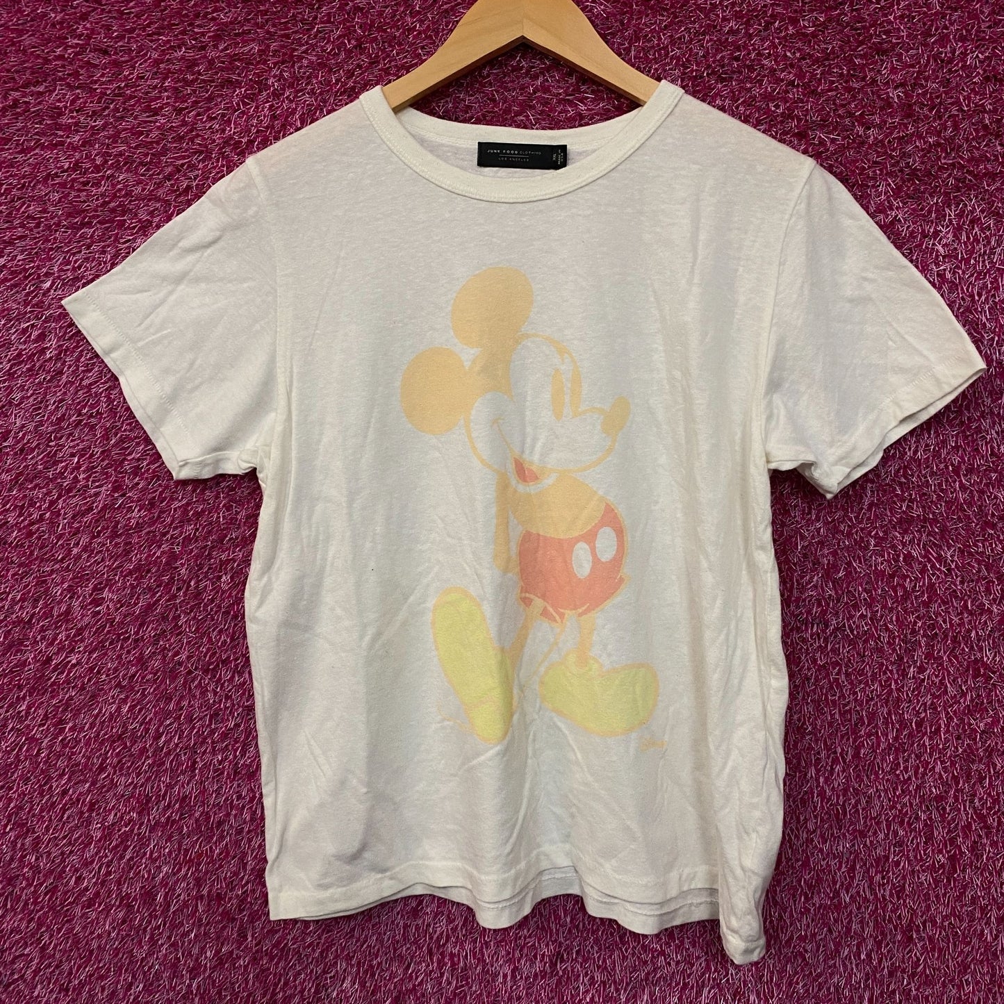 Junk Food Clothing Disney Mickey Mouse Faded Original T-Shirt 2XL