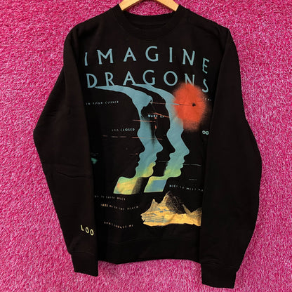 Imagine Dragons Loom World Tour 2024 Crewneck Sweatshirt Small