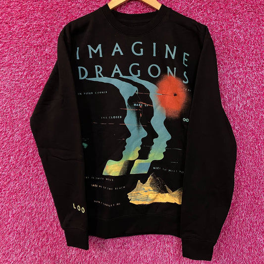 Imagine Dragons Loom World Tour 2024 Crewneck Sweatshirt Small
