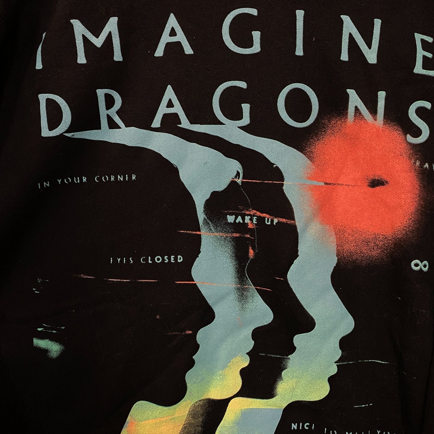 Imagine Dragons Loom World Tour 2024 Crewneck Sweatshirt Small