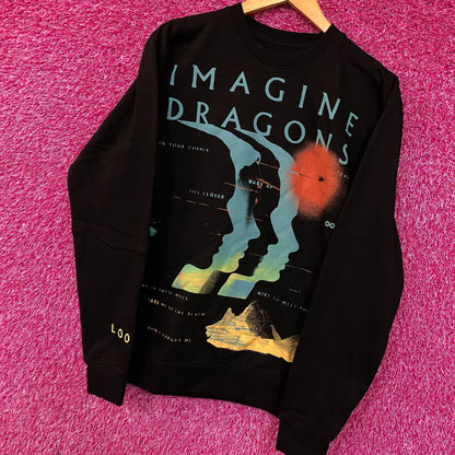 Imagine Dragons Loom World Tour 2024 Crewneck Sweatshirt Small