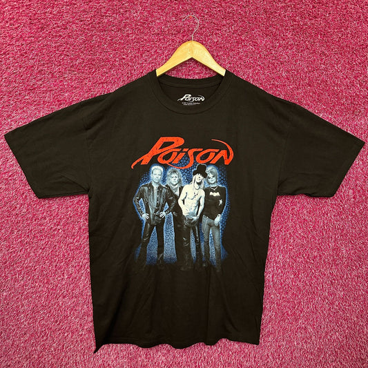 Poison Power to the People Poster Heavy Metal Band Tee XL