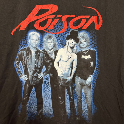 Poison Power to the People Poster Heavy Metal Band Tee XL