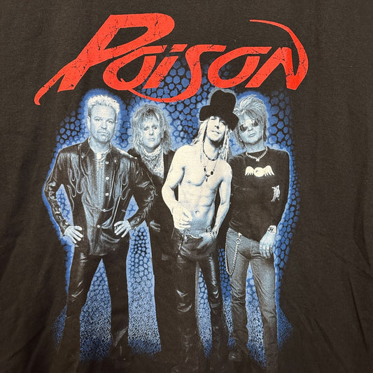Poison Power to the People Poster Heavy Metal Band Tee XL