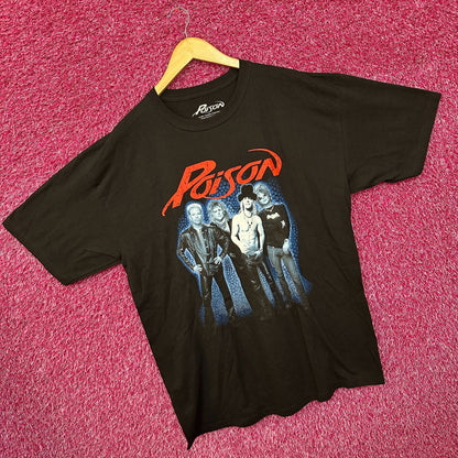 Poison Power to the People Poster Heavy Metal Band Tee XL