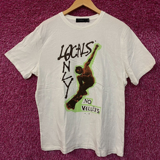 Junk Food Clothing Locals Only No Valley Vintage Style Graphic Tee Large