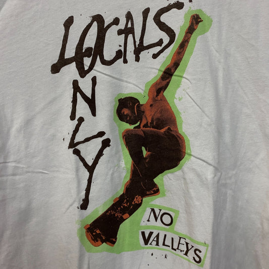 Junk Food Clothing Locals Only No Valley Vintage Style Graphic Tee Large