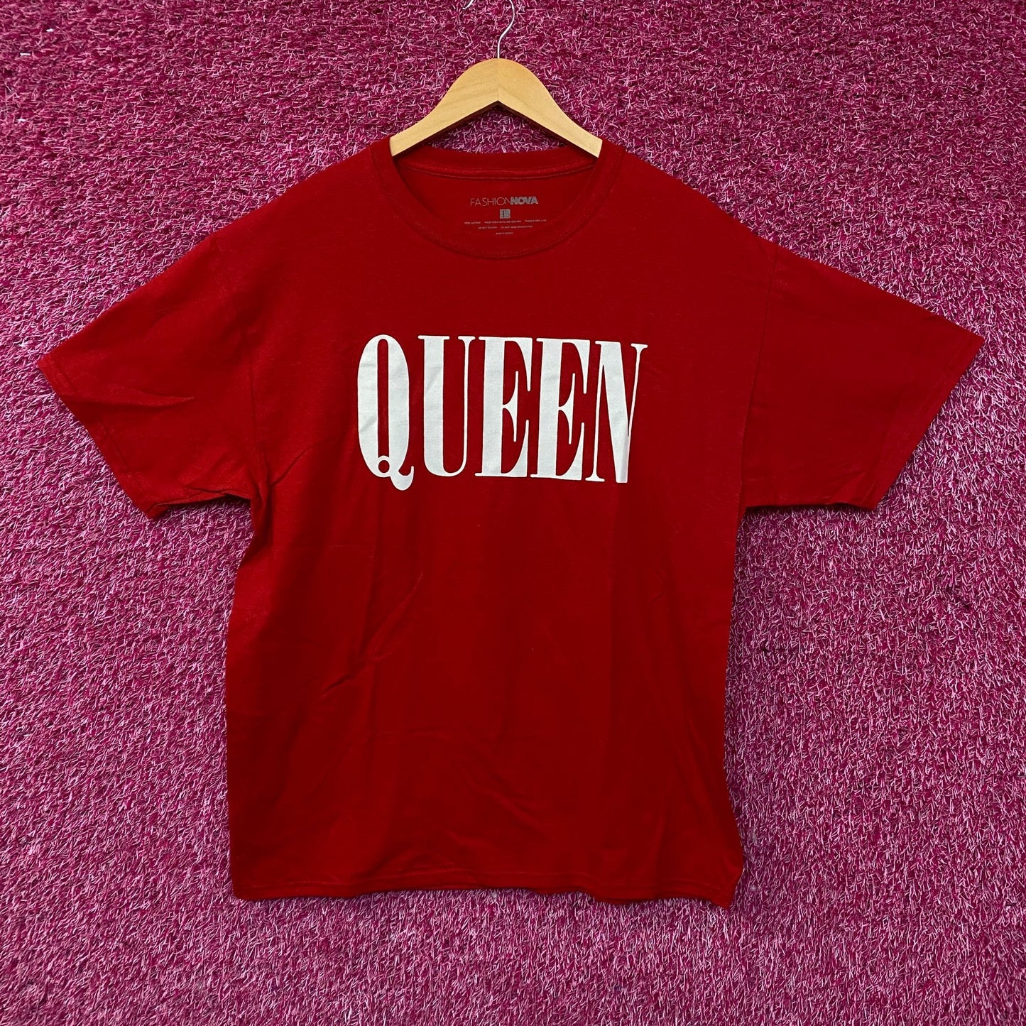 Fashion Nova A King's Queen T-Shirt Large
