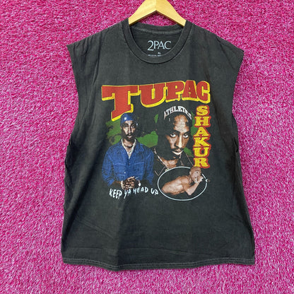 Tupac Shakur Keep Ya Head Up Collage Sleeveless T-Shirt XL