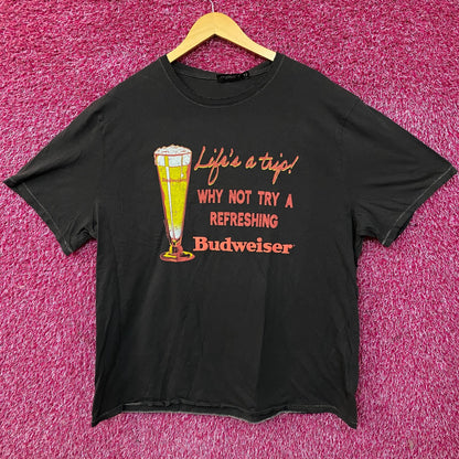 Junk Food Budweiser Life's a Trip Vintage Style Graphic T-Shirt 2XL