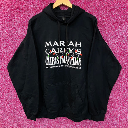 Mariah Carey "Christmastime" Graphic Pullover Hoodie XL