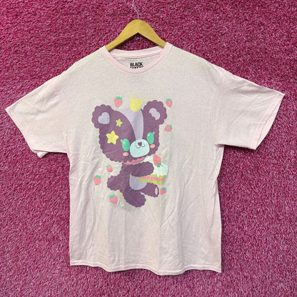 Kawaii Queen Teddy Strawberry Shortcake Black Matter Tee L