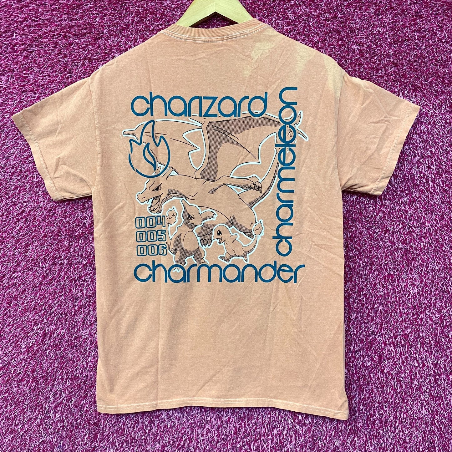 Pokemon Charmander Evolutions Graphic Design T-Shirt SM