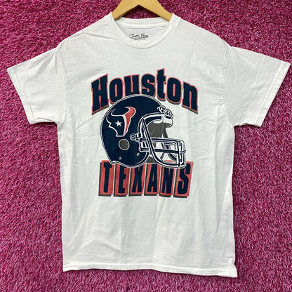 Junk Food Clothing NFL Houston Texans Throwback Helmet Logo T-Shirt Small