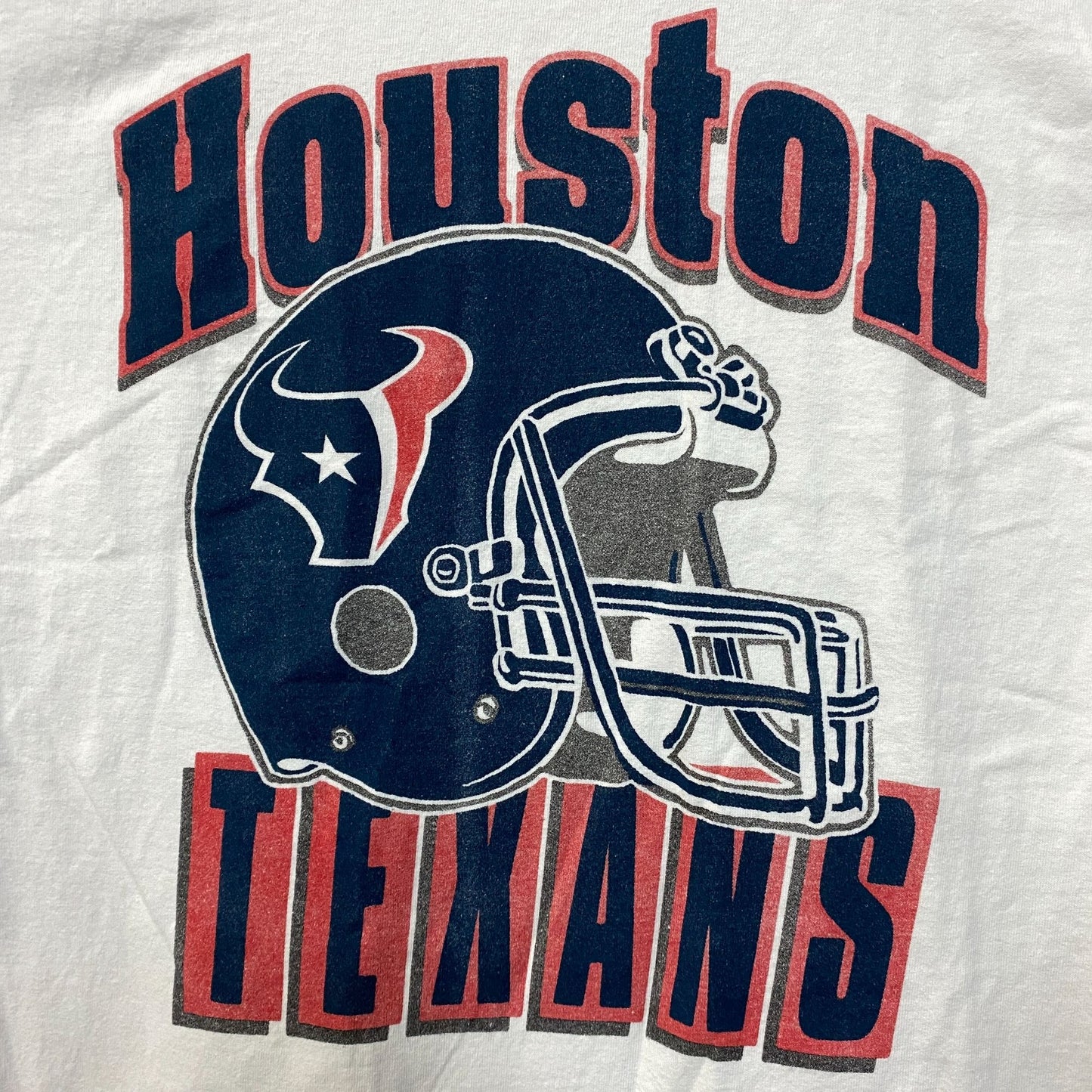 Junk Food Clothing NFL Houston Texans Throwback Helmet Logo T-Shirt Small