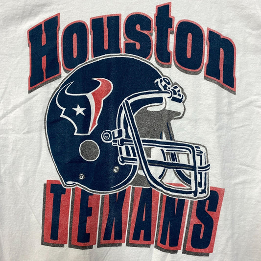 Junk Food Clothing NFL Houston Texans Throwback Helmet Logo T-Shirt Small