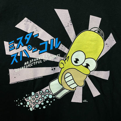 Homers Japanese Promo Mr Sparkles The Simpsons Cartoon Tee Large