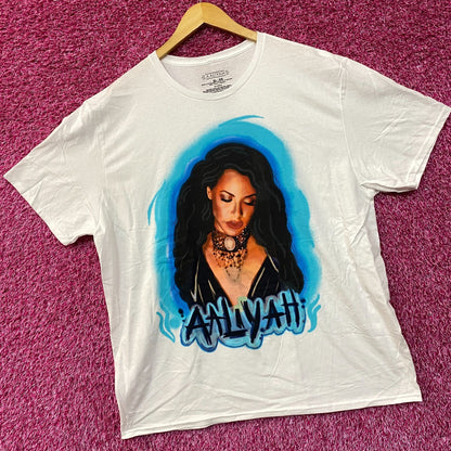 Aaliyah Airbrush Queen of Urban Pop Self-titled Album T-Shirt XL