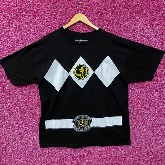 The Mighty Morphin Power Rangers Black Power Ranger T-Shirt XL