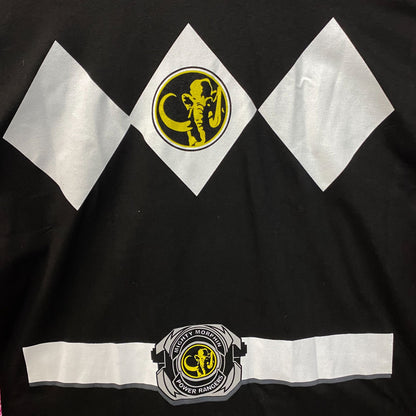 The Mighty Morphin Power Rangers Black Power Ranger T-Shirt XL