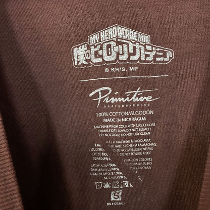 Primitive x My Hero Academia All Might Anime T-shirt Small