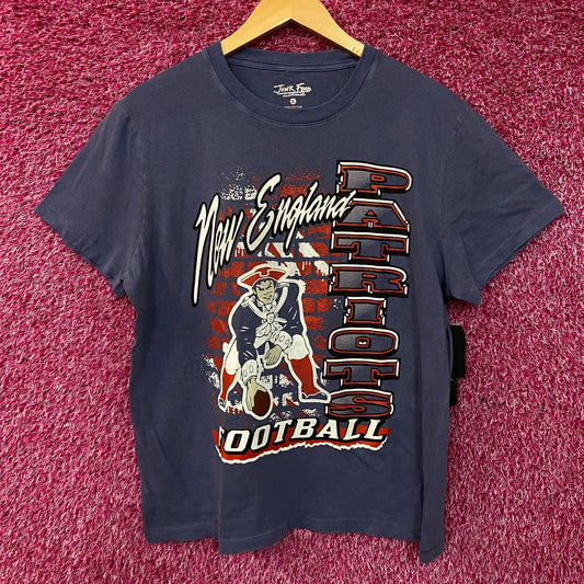 Junk Food Clothing New England Patriots Brick Vintage Style Women's Tee Large