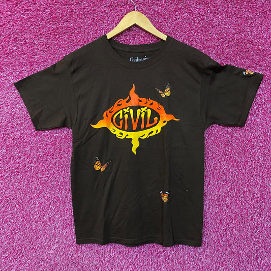 Civil Regime Butterflies Tshirt size medium