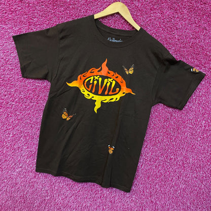Civil Regime Butterflies Tshirt size medium