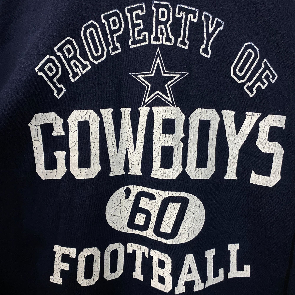 Junk Food Clothing Property of Dallas Cowboys '60 Football Flea Market Crew Fleece XL