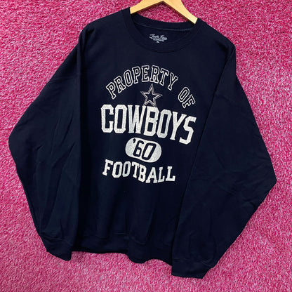 Junk Food Clothing Property of Dallas Cowboys '60 Football Flea Market Crew Fleece XL