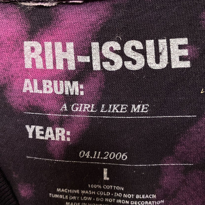 Rihanna A Girl Like Me Album Tie Dye Tshirt size Large