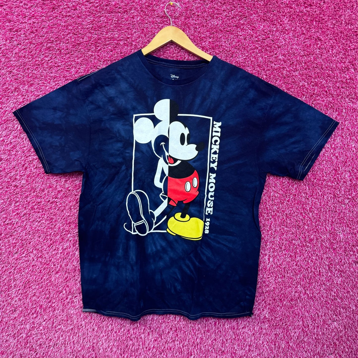 Mickey Mouse Half animated tiedye T-shirt size 2XL