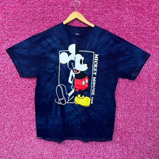 Mickey Mouse Half animated tiedye T-shirt size 2XL
