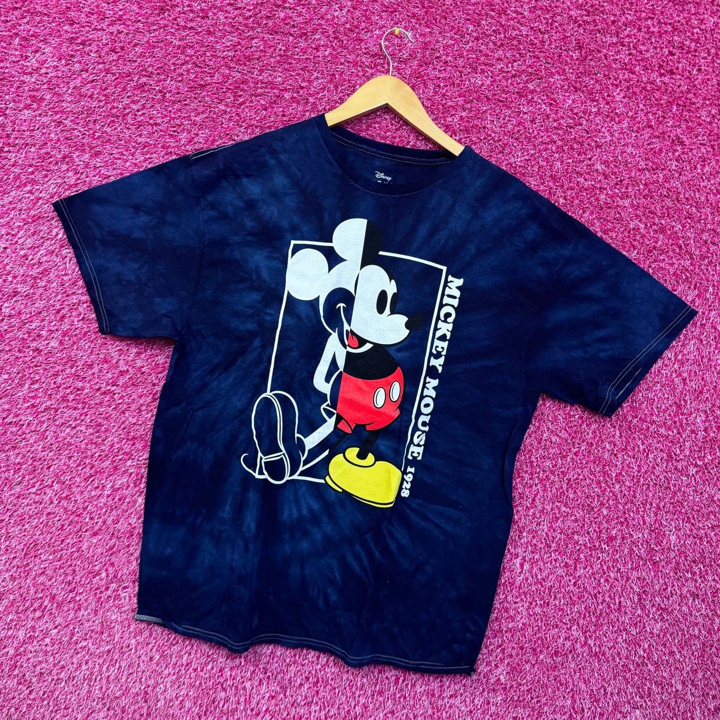 Mickey Mouse Half animated tiedye T-shirt size 2XL