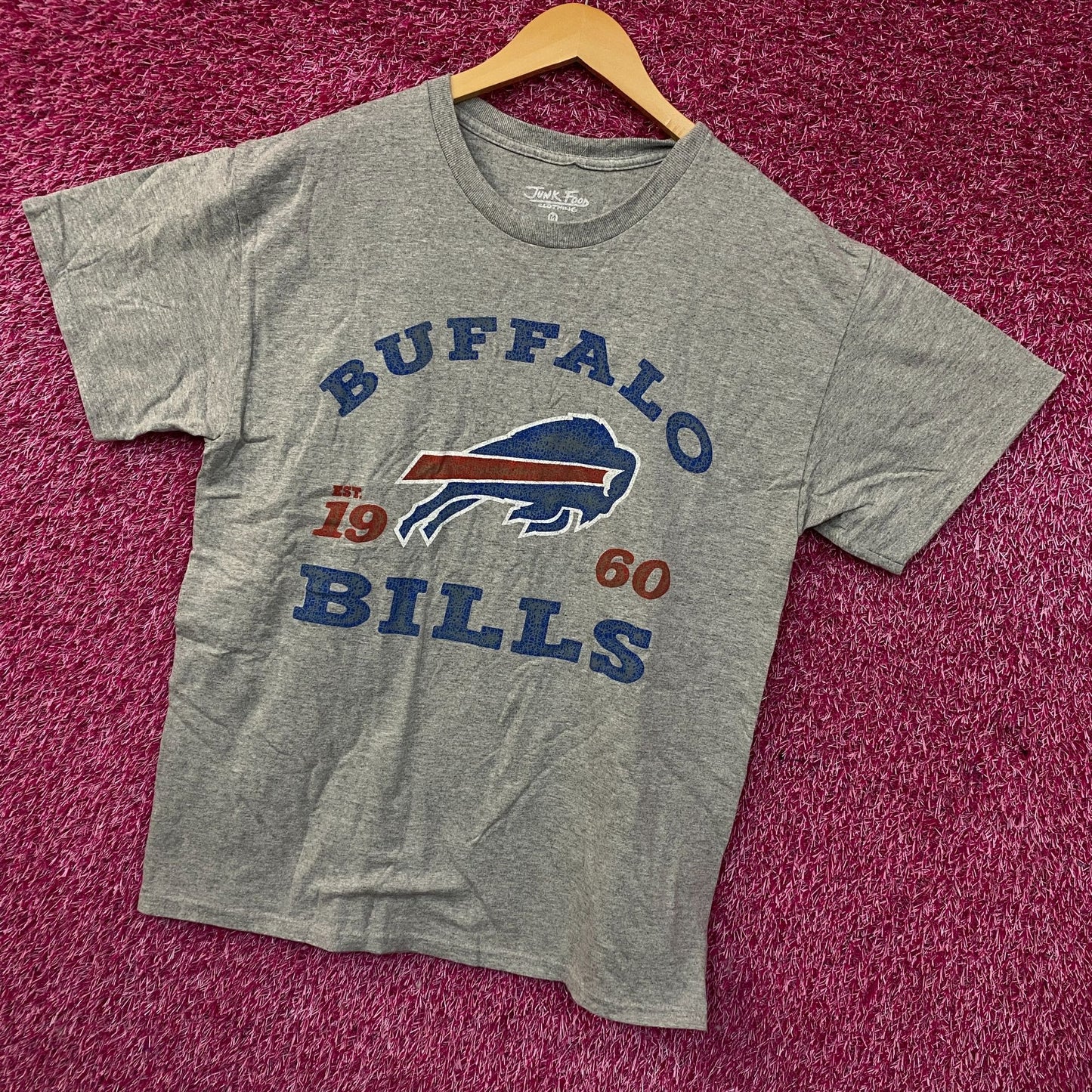 Junk Food Buffalo Bills Vintage Style Graphic T-Shirt Medium